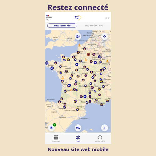 Restez connecté, nouveau site web mobile